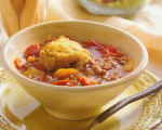 Slow Cooker Lentil Stew with Cornmeal Dumplings