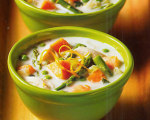 Spring Chicken Chowder with Asparagus and Peas