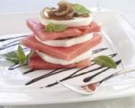 Balsamic caramelized onion caprese