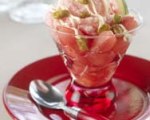 Watermelon pistachio sundae