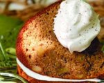 Spiced walnut cake with maple cream