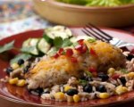 Quick salsa chicken and rice
