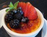 Crème Brûlée with Winter Berries
