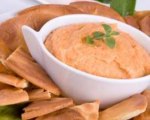 Roasted red bell pepper hummus