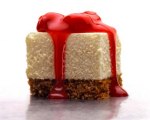 Bite-sized NY cheesecake squares