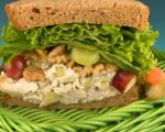 Chicken, roasted red pepper and artichoke salad