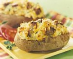 Twice Baked Potatoes with Sausage and Cheese