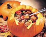 Mexicali Beef Stew in Pumpkin Tureen