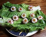 Bloody eyeball hors d'oeuvres for Halloween