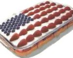 Easy American flag cake