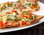 Vegetarian Lavosh Pizza