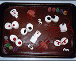 Easy to Make Goofy Spooky Cake
