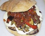 Vegetarian Muffuletta Sandwich