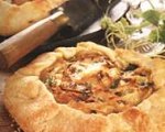 Cheese, squash and onion galette