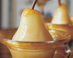Poached Pears with Vanilla Bean and Lemon Zest