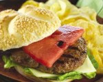Grilled Watermelon Cheddar Burgers