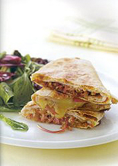 Turkey and Balsamic Onion Quesadillas