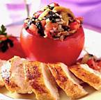 Stuffed Tomatoes with Vegetables and Rice