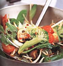 Vegetable, Bean Sprout and Tofu Stir-Fry