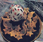 Wizard's crystal cheese ball with celestial chips