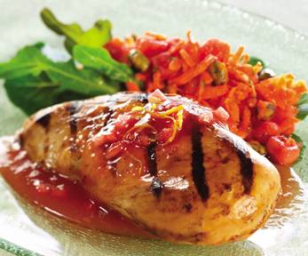 Maple, Citrus and Watermelon Glazed Chicken