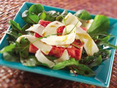 Quick Watermelon Parmesan Salad