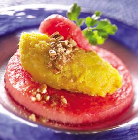 Squash Puree with Watermelon and Cinnamon