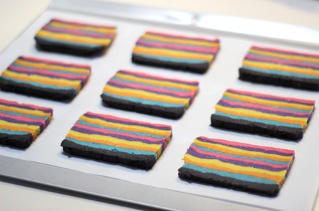 Place slices on a lined baking sheet