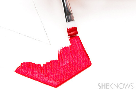 Begin painting the letters