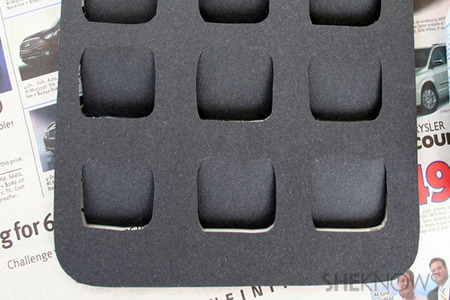 Add glue around the flaps