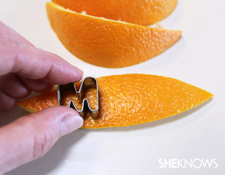 Orange peel garnish