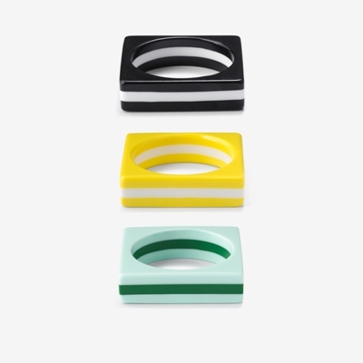 Circle in square bracelet