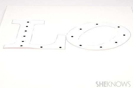 Place the "O" at an angle