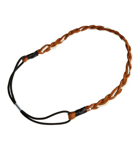 77 BRAIDED LEATHER HEADBAND