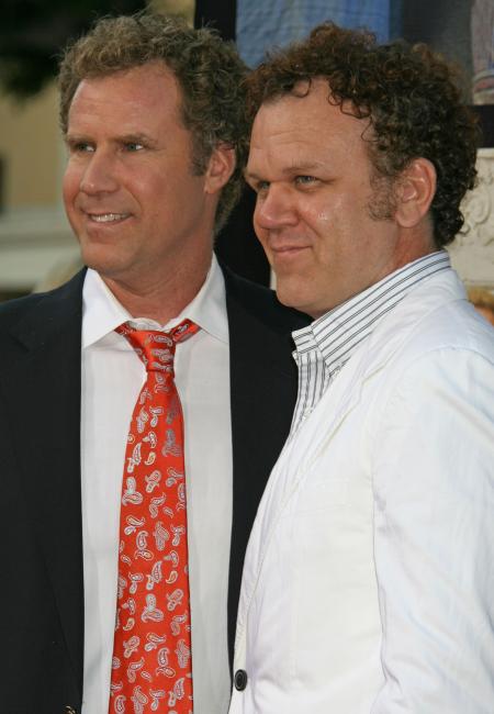 Actors Will Ferrell and John C. Reilly at the Step Brothers premiere