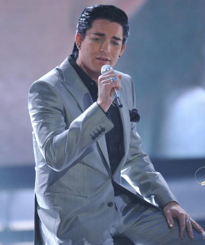 Adam Lambert singing on American Idol