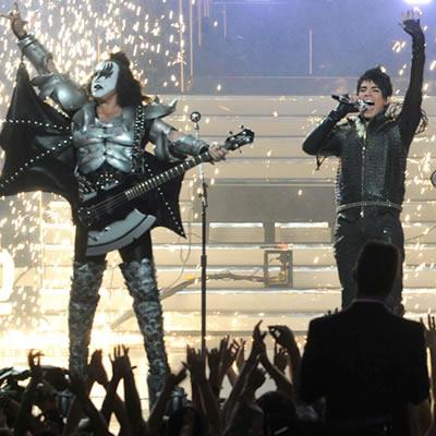 Lambert and KISS rock Season Eight finale