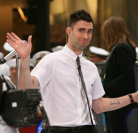 Adam Levine Today Show Maroon 5 perform on the Today show in the summer of