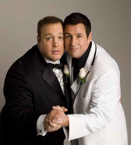 Adam Sandler and Kevin James dance at their wedding