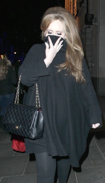 Adele with teased hair