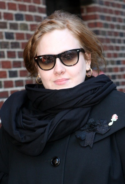 Adele with braided bangs