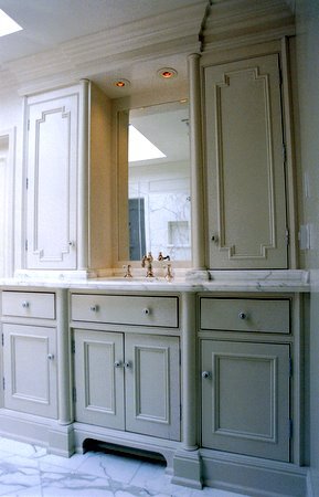 Formal bathroom cabinetry