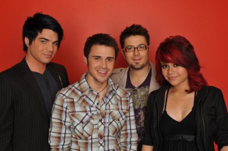 Adam Lambert, Kris Allen, Danny Gokey and Allison Iraheta