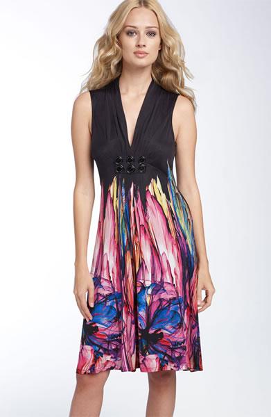 Alberto Makali Print Jersey Dress