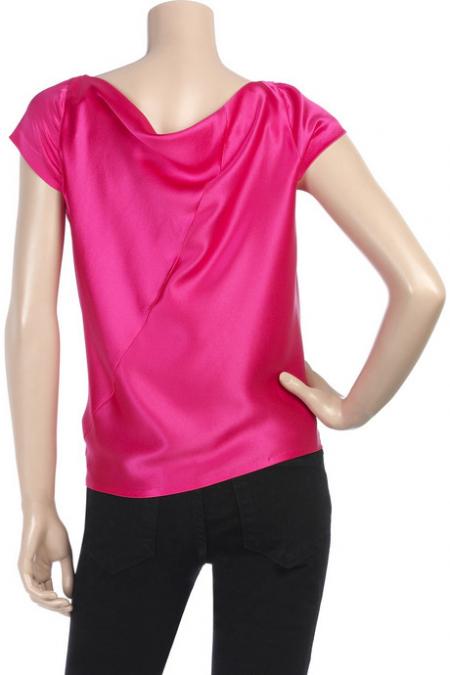 Alexander McQueen Fuchsia Drape Top