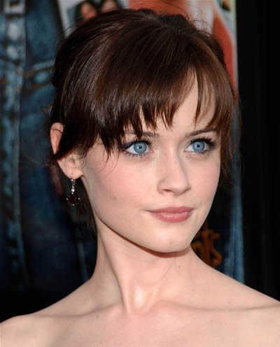 Chignon Wedding Hairstyles on Alexis Bledel S Auburn Low Chignon   Celebrity Hairstyles