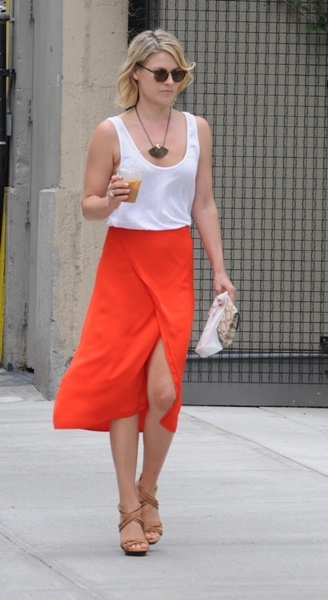 Ali Larter steps out in orange 