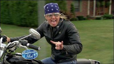 Wild Ride: Singer Overmyer's two-wheeler