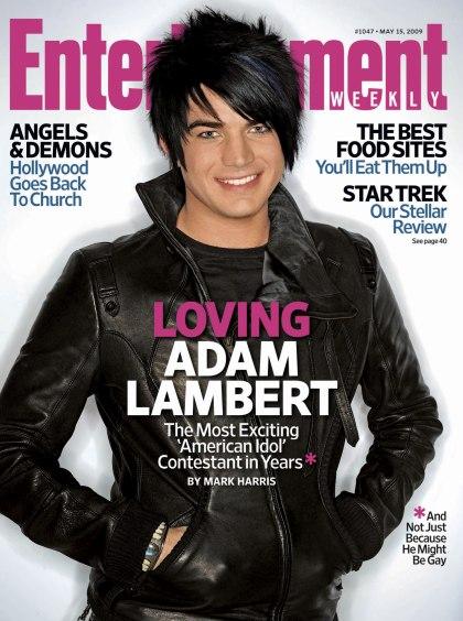 Adam Lambert on the cover of Entertainment Weekly