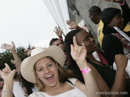 American Idol Season 9 Atlanta Auditions Girl in Cowboy Hat